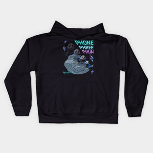 Panda Jetski Waverunner Phone Phree Phun Tee Kids Hoodie